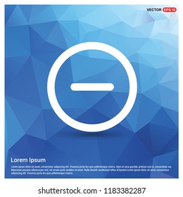 minus icon - Free vector icon
