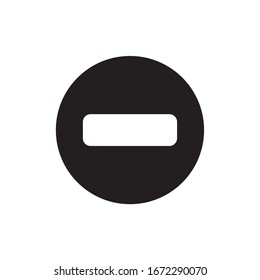 MINUS ICON , LESS ICON , NEGATIVE ICON