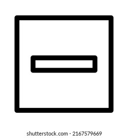 minus icon or logo isolated sign symbol vector illustration - high quality black style vector icons
