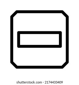 minus icon or logo isolated sign symbol vector illustration - high quality black style vector icons
