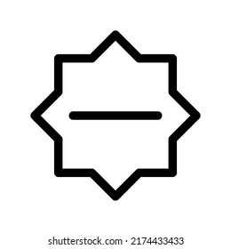 minus icon or logo isolated sign symbol vector illustration - high quality black style vector icons
