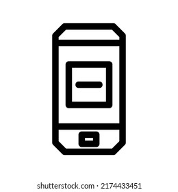 menos icono o logotipo símbolo de signo aislado ilustración vectorial de alta calidad estilo negro iconos vectoriales
