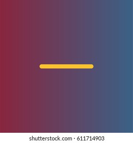 Minus icon. Negative symbol vector