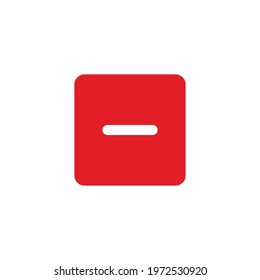 minus icon, negative icon vector sign symbol
