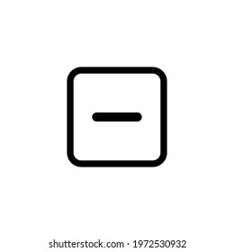 minus icon, negative icon vector sign symbol