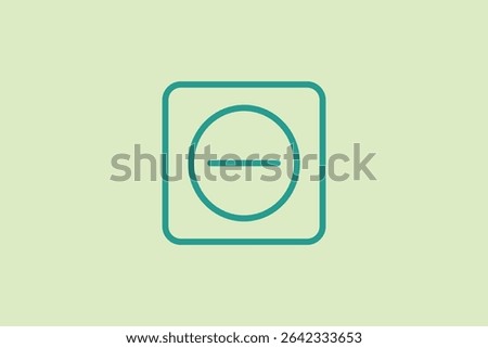 Minus icon. icon related to UI elements. suitable for web site, app, user interfaces,element, printable etc. line icon style. simple vector design editable