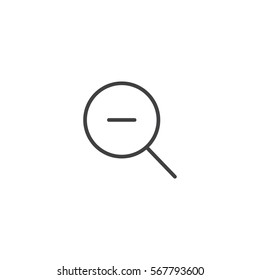 minus icon. sign design