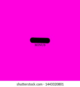 minus icon sign signifier vector