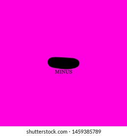 minus icon sign signifier vector
