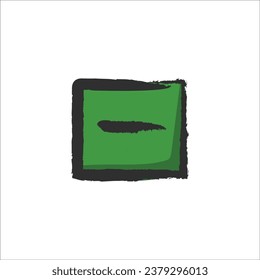 Minus icon stock vector illustration