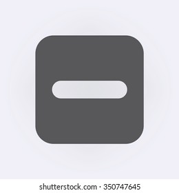 Minus icon . Vector illustration