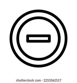 Minus Icon Vector Symbol Design Illustration