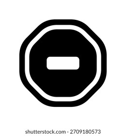 Minus Icon Vector Symbol Design Illustration