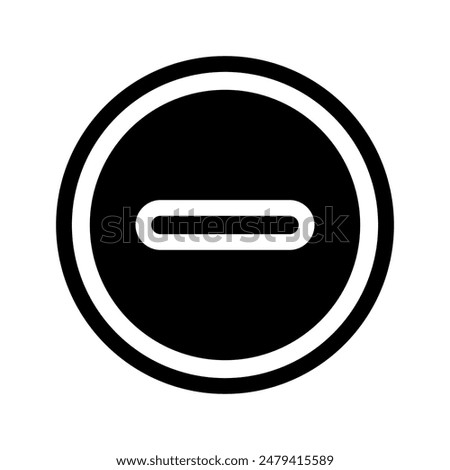 Minus Icon Vector Symbol Design Illustration