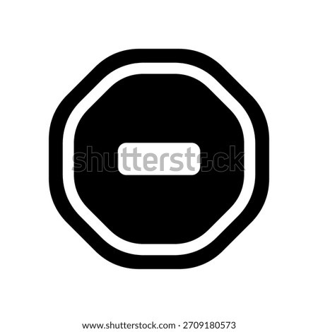 Minus Icon Vector Symbol Design Illustration