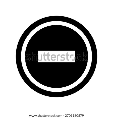 Minus Icon Vector Symbol Design Illustration