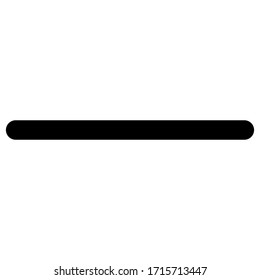 Minus icon for web site. Icon and button for app. Vector stock illustration.