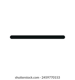 Minus isolated icon, ui minus outline vector icon with editable stroke