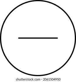 Icono de vector aislado de menos que puede modificar o editar fácilmente

