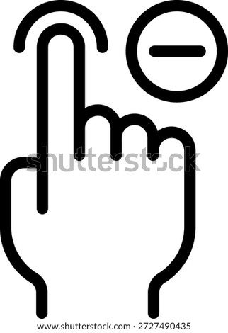 minus line icon illustration vector