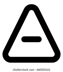 Minus Line Vector Icon