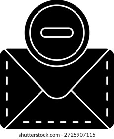 Design de ícone de vetor de linha de subtração