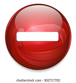 minus mark sign  icon