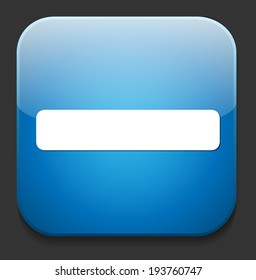 minus mark sign on button