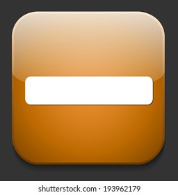 minus mark sign on button