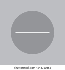 Minus, modern flat icon 