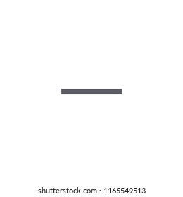 Minus Modern Simple Outline Vector Icon