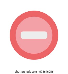 minus network symbol to web connection