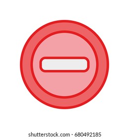 minus network symbol to web connection