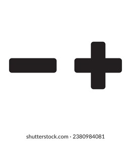minus and plus symbol icon