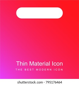 Minus red and pink gradient material white icon minimal design