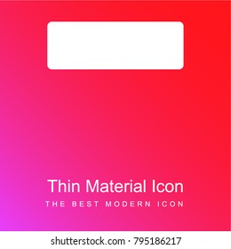 Minus red and pink gradient material white icon minimal design