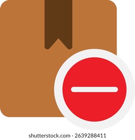 Minus Remove Delete Icon Vector Flat Illustration