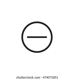 Minus, Remove icon, pictogram