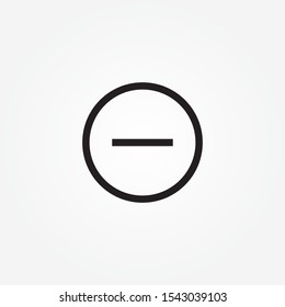 minus sign button icon design vector illustration