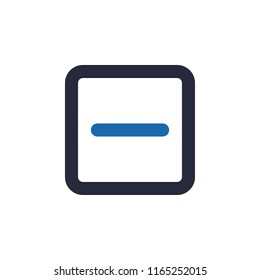 Minus sign in circle icon
