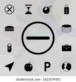 minus sign in a circle icon. web icons universal set for web and mobile