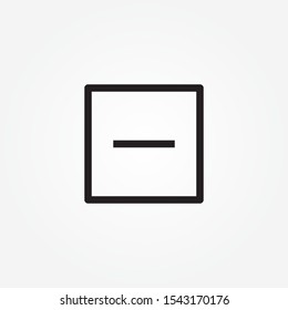 minus sign icon design vector illustration