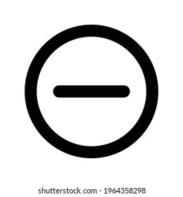 minus sign icon design vector