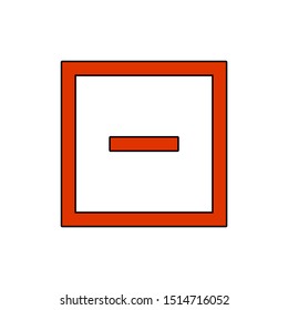 minus sign icon vector iilstration