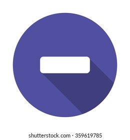 minus sign icon. vector illustration