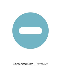 minus sign icon. vector illustration