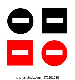 Minus Sign Vector EPS10, Great for any use.
