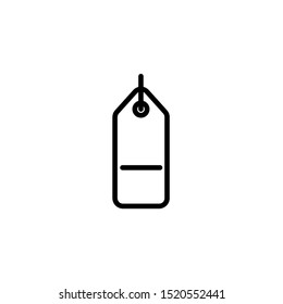 minus tag icon. Element of minimalistic icon for mobile concept and web apps. Signs and symbols collection icon for websites, web design, mobile app on white background