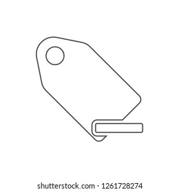minus tag icon. Element of web for mobile concept and web apps icon. Thin line icon for website design and development, app development