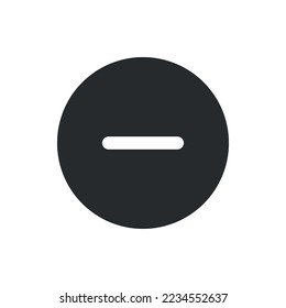 Minus vector icon , minus illustration